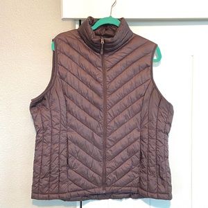 Mauve Packable Puffer Vest